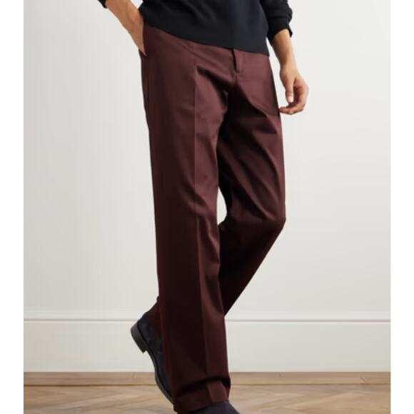 Paul Smith Mens Chinos Heavy Burgundy Cotton Pants Size 32